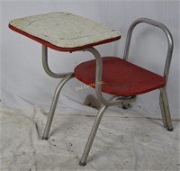 Vtg Retro Student Child Fold Up Desk Chair
