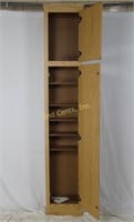 8' Tall 14” Faux Wood Pantry Storage Cabinet