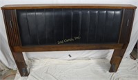 Mid Century Padded Wood 62" Head Board