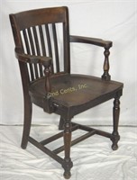 Antique Marble & Shattuck Wood Am Side Chair