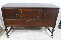 Vintage Dining Room Sideboard Long Buffet