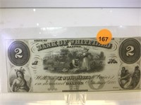 1860 BANK OF WHITFIELD  $2 NOTE