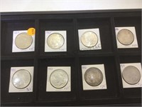 TRAY LOT OF SILVER PEACE DOLLARS