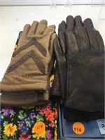 FUR-LINED LEATHER GLOVES,FOWNES ,& ISOTONERS