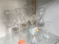 COLLECTION OF HOUR GLASSES