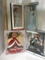 2 HOLIDAY BARBIES, 2004 & 2007,& 2 COLLECTOR