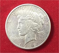 1922 S Peace Dollar XF+