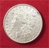 1887 O Morgan Dollar XF