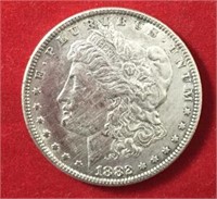 1882 Morgan Dollar XF+