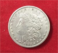 1881 S Morgan Dollar XF
