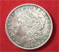 1898 Morgan Dollar XF+