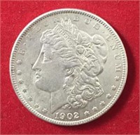 1902 Morgan Dollar XF+