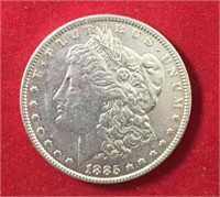 1885 Morgan Dollar XF+