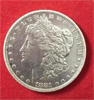 1881 O Morgan Dollar XF+