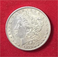 1879 Morgan Dollar XF+