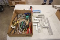 Flat of misc. hand tools