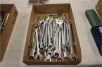 Flat of large wrenches
