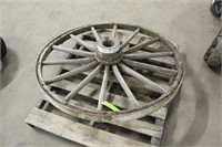 Wood Spoke Wagon Wheel, Approx 48"