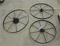 (3) Steel Wheels - 26", 30" & 32"