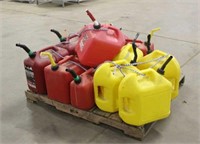 (4) Diesel Gas Cans, (8) 5-Gallon Gas Cans & (1)