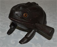Hand Crafted Wood Toad  - 794