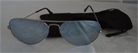 Ray Ban Polarized Aviator Mirrored Sunglasses