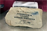 (12) Johnson's Folding Goose Decoys: