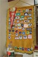 Wall Hanging w/ Travel Patches: