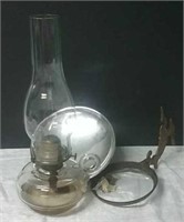 Vintage Kerosene Finger Lamp With Bracket,Hardware