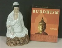 Buddha Statue & Buddhism Book