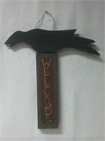 Wooden Welcome Sign 19"H