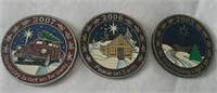 Three Masonic Medallions 2005, 2006 & 2007