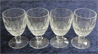 WATERFORD "Colleen" Cut Crystal Sherry Goblets
