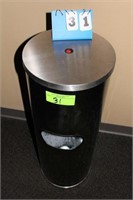 Stainless Steel Trash Can & Handiwipe Dispenser