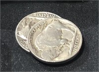 (2) Full Date Buffalo Nickels  1928S, 1915 P