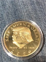 2020 Gold Toned Trump CIC Coin