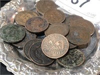 20 Indian Head One Cent Coins    Dish Not Included