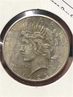 1923 S Silver Peace $1 Dollar Coin
