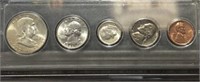 1961 Part Silver Uncirculated Coin Set 5 Coins