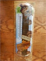 5" x 17" METAL INDOOR/ OUTDOOR THERMOMETER