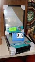 (4) Hinged Display Cases (New), Approx. 12" x 16"