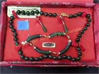Jade Dynasty Necklace, Bracelet & Earring Set