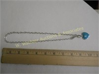 Sterling Necklace w/ Turqoise