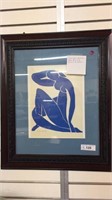 FRAMED AND MATTED CUTOUTS PORTFOLIO “BLUE NUDE”