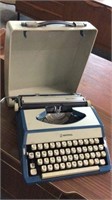 VINTAGE IMPERIAL TAB-O-MATIC TYPEWRITER WITH COVER