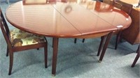 MID CENTURY G-PLAN OVAL DINING TABLE WITH POP UP