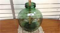 LARGE GREEN GLASS CARBOY