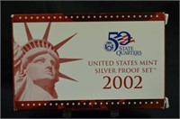 2002 UNITED STATES MINT SILVER PROOF SET