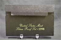 1998 UNITED STATES MINT SILVER PROOF SET