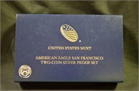 AMERICAN EAGLE SAN FRANCISCO TWO COIN SET